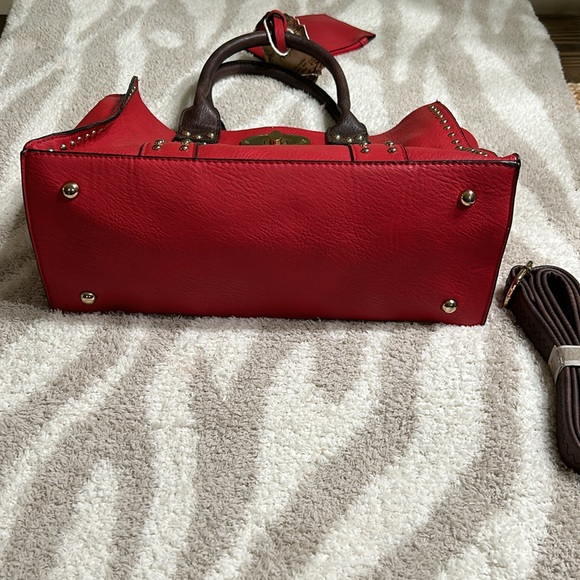 3 N 1 Chic Studded Handbag leather - Picture 3 of 5